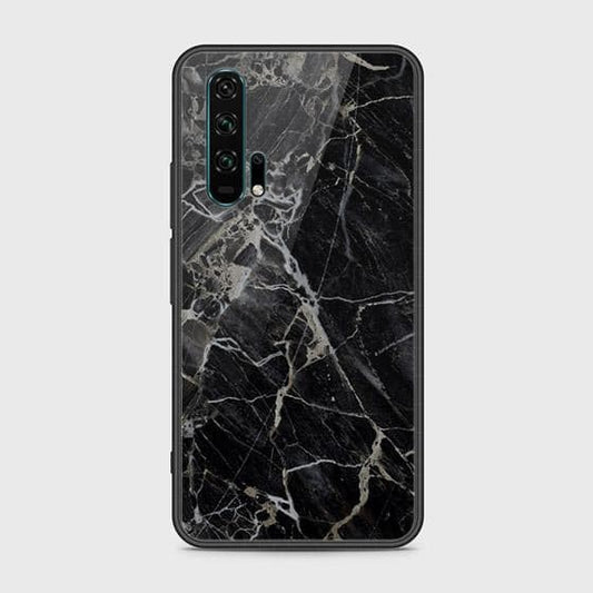 Honor 20 Pro Cover - Black Marble Series - HQ Ultra Shine Premium Infinity Glass Soft Silicon Borders Case