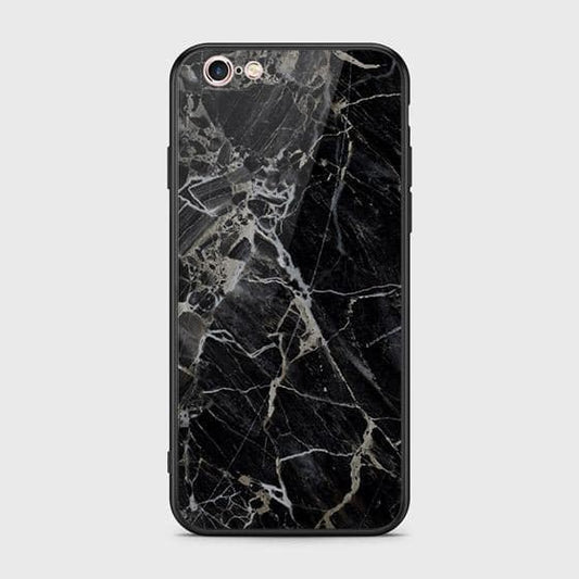 iPhone 6s Plus / 6 Plus Cover - Black Marble Series - HQ Ultra Shine Premium Infinity Glass Soft Silicon Borders Case