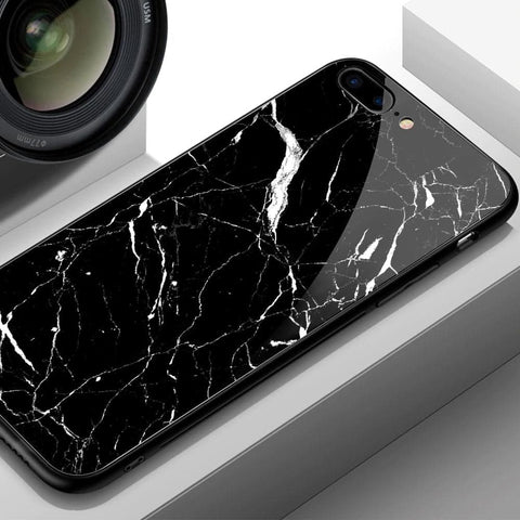 Realme 5i Cover - Black Marble Series - HQ Ultra Shine Premium Infinity Glass Soft Silicon Borders Case