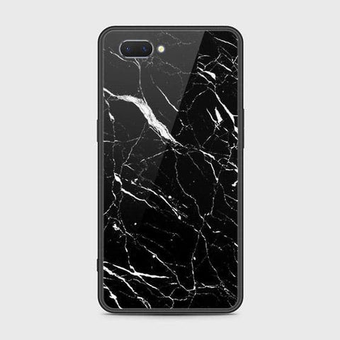 Realme C1 Cover - Black Marble Series - HQ Ultra Shine Premium Infinity Glass Soft Silicon Borders Case
