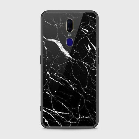 Oppo A9x Cover - Black Marble Series - HQ Ultra Shine Premium Infinity Glass Soft Silicon Borders Case