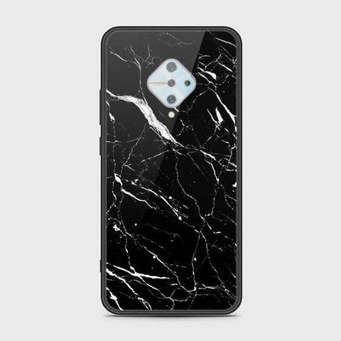 Vivo S1 Pro Cover - Black Marble Series - HQ Ultra Shine Premium Infinity Glass Soft Silicon Borders Case