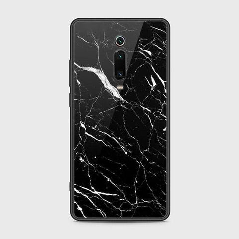 Xiaomi Redmi K20 Cover - Black Marble Series - HQ Ultra Shine Premium Infinity Glass Soft Silicon Borders Case