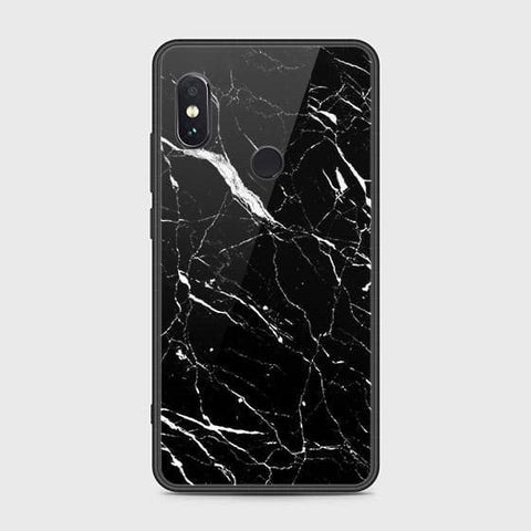Xiaomi Redmi Note 5 Pro Cover - Black Marble Series - HQ Ultra Shine Premium Infinity Glass Soft Silicon Borders Case