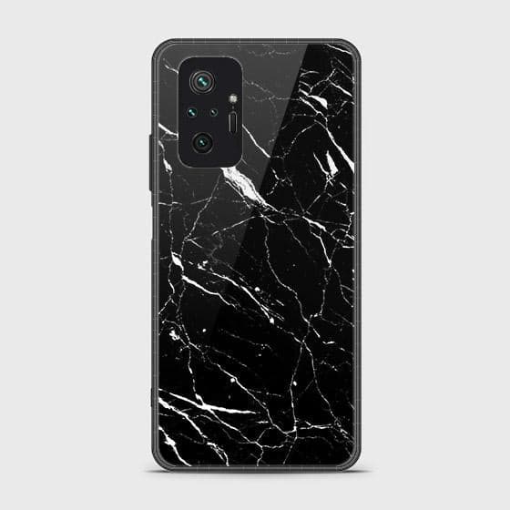 Xiaomi Redmi Note 10 Pro Max Cover - Black Marble Series - D199 - HQ Ultra Shine Premium Infinity Glass Soft Silicon Borders Case SuccessActive ( Fast Delivery )