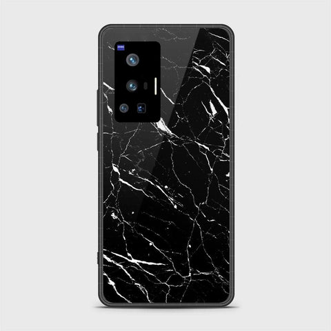 Vivo X70 Pro Cover - Black Marble Series - HQ Ultra Shine Premium Infinity Glass Soft Silicon Borders Case