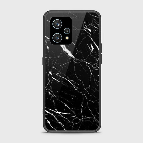 Realme 9 4G Cover- Black Marble Series - HQ Ultra Shine Premium Infinity Glass Soft Silicon Borders Case