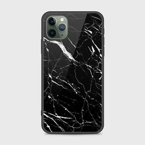 iPhone 11 Pro Cover - Black Marble Series - HQ Ultra Shine Premium Infinity Glass Soft Silicon Borders Case