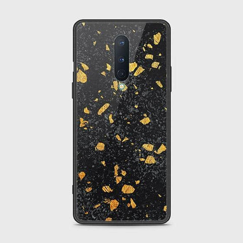 OnePlus 8 4G Cover - Black Marble Series - HQ Ultra Shine Premium Infinity Glass Soft Silicon Borders Case