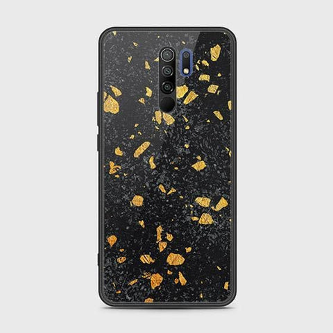 Xiaomi Redmi 9 Cover - Black Marble Series - HQ Ultra Shine Premium Infinity Glass Soft Silicon Borders Case