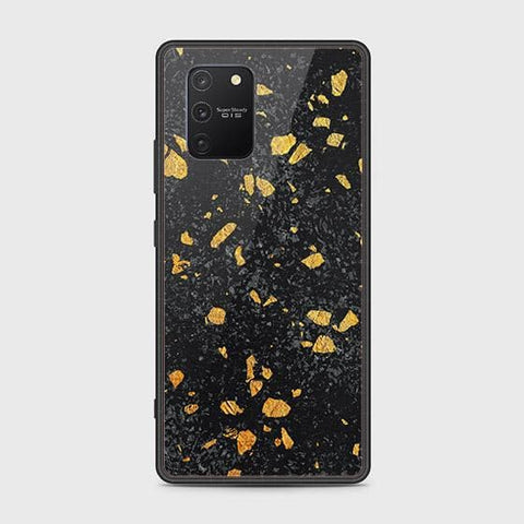 Samsung Galaxy S10 Lite Cover - Black Marble Series - HQ Ultra Shine Premium Infinity Glass Soft Silicon Borders Case