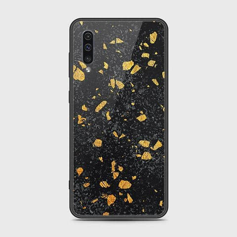 Samsung Galaxy A50s Cover - Black Marble Series - HQ Ultra Shine Premium Infinity Glass Soft Silicon Borders Case