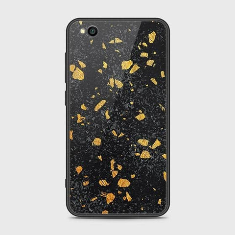 Xiaomi Redmi Go Cover - Black Marble Series - HQ Ultra Shine Premium Infinity Glass Soft Silicon Borders Case