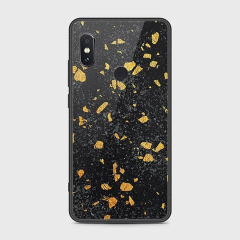 Xiaomi Redmi Note 5 Pro Cover - Black Marble Series - HQ Ultra Shine Premium Infinity Glass Soft Silicon Borders Case