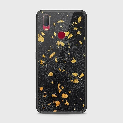 Vivo Y11 2019 Cover - Black Marble Series - HQ Ultra Shine Premium Infinity Glass Soft Silicon Borders Case