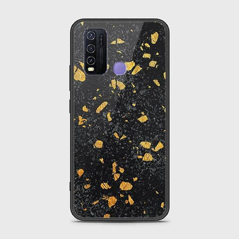 Vivo Y50 Cover - Black Marble Series - HQ Ultra Shine Premium Infinity Glass Soft Silicon Borders Case