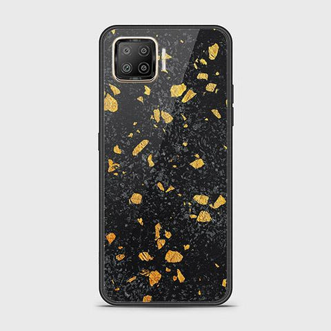 Oppo A93 Cover - Black Marble Series - HQ Ultra Shine Premium Infinity Glass Soft Silicon Borders Case