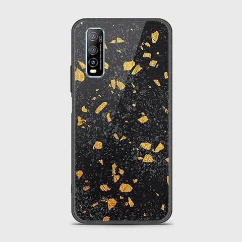 Vivo Y70s Cover - Black Marble Series - HQ Ultra Shine Premium Infinity Glass Soft Silicon Borders Case SuccessActive