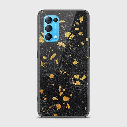 Oppo Find X3 Lite Cover - Black Marble Series - HQ Ultra Shine Premium Infinity Glass Soft Silicon Borders Case SuccessActive