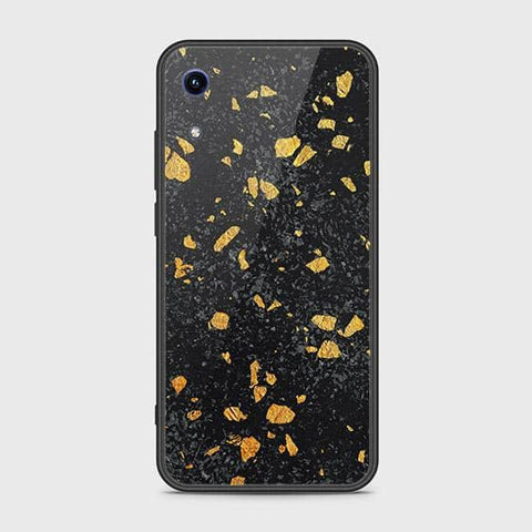 Huawei Honor 8A Cover - Black Marble Series - HQ Ultra Shine Premium Infinity Glass Soft Silicon Borders Case