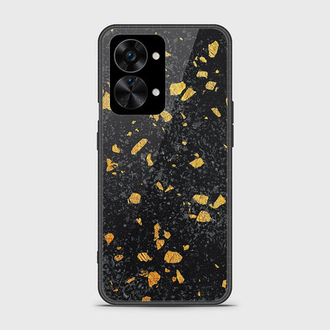 OnePlus Nord 2T Cover - Black Marble Series - HQ Ultra Shine Premium Infinity Glass Soft Silicon Borders Case