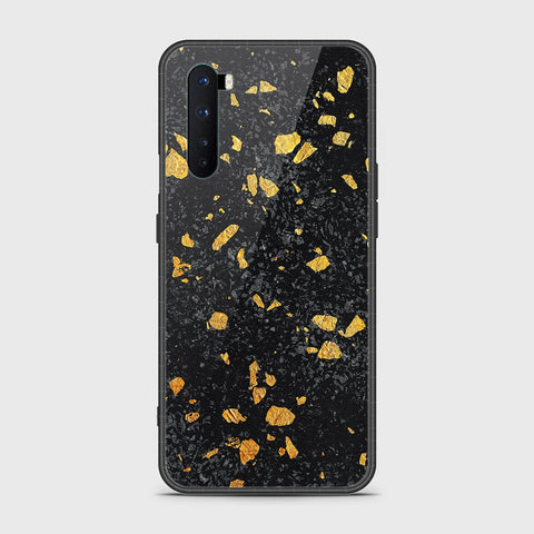 OnePlus Nord Cover- Black Marble Series - HQ Ultra Shine Premium Infinity Glass Soft Silicon Borders Case