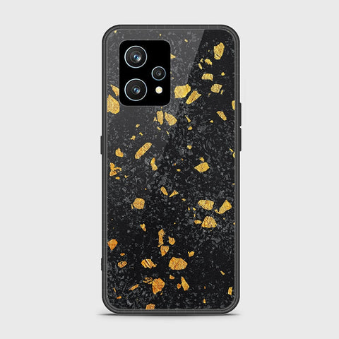 Realme 9 4G Cover- Black Marble Series - HQ Ultra Shine Premium Infinity Glass Soft Silicon Borders Case