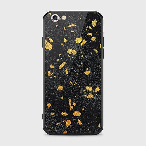 iPhone 6s Plus / 6 Plus Cover - Black Marble Series - HQ Ultra Shine Premium Infinity Glass Soft Silicon Borders Case