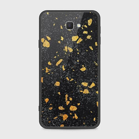 Samsung Galaxy J7 Prime Cover - Black Marble Series - HQ Ultra Shine Premium Infinity Glass Soft Silicon Borders Case