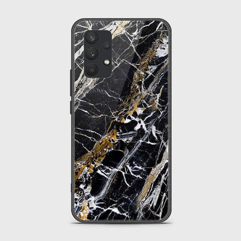 Samsung Galaxy A32 4G Cover - Black Marble Series - HQ Ultra Shine Premium Infinity Glass Soft Silicon Borders Case SuccessActive