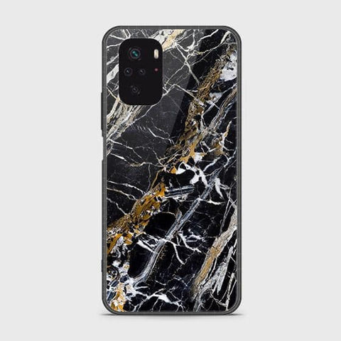Xiaomi Redmi Note 10 4G Cover - Black Marble Series - HQ Ultra Shine Premium Infinity Glass Soft Silicon Borders Case SuccessActive