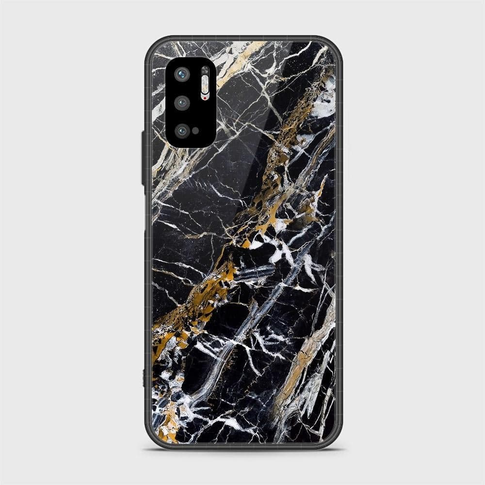 Xiaomi Redmi Note 10 5G Cover - Black Marble Series - HQ Ultra Shine Premium Infinity Glass Soft Silicon Borders Case (Fast Delivery)