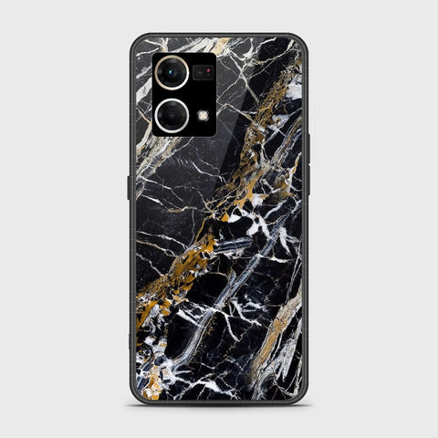 Oppo F21 Pro 4G Cover - Black Marble Series - HQ Ultra Shine Premium Infinity Glass Soft Silicon Borders Case SuccessActive