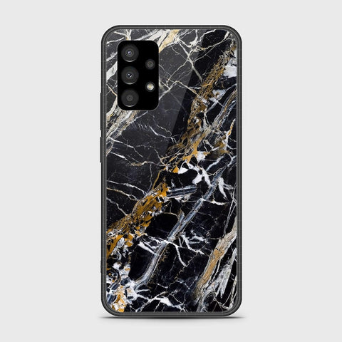 Samsung Galaxy A53 5G Cover- Black Marble Series - HQ Ultra Shine Premium Infinity Glass Soft Silicon Borders Case