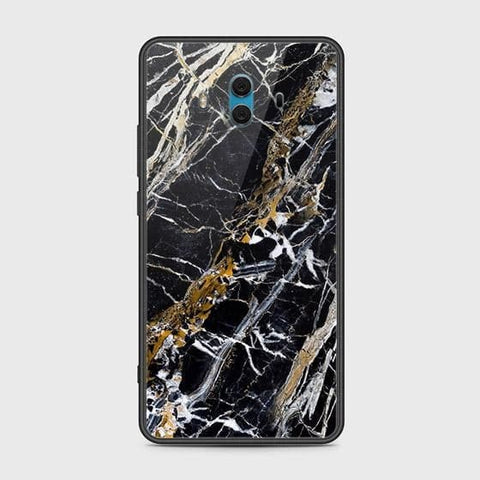 Huawei Mate 10 Cover - Black Marble Series - HQ Ultra Shine Premium Infinity Glass Soft Silicon Borders Case