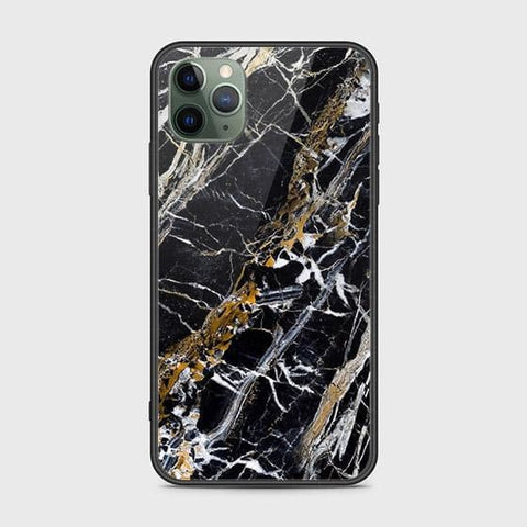 iPhone 11 Pro Cover - Black Marble Series - HQ Ultra Shine Premium Infinity Glass Soft Silicon Borders Case