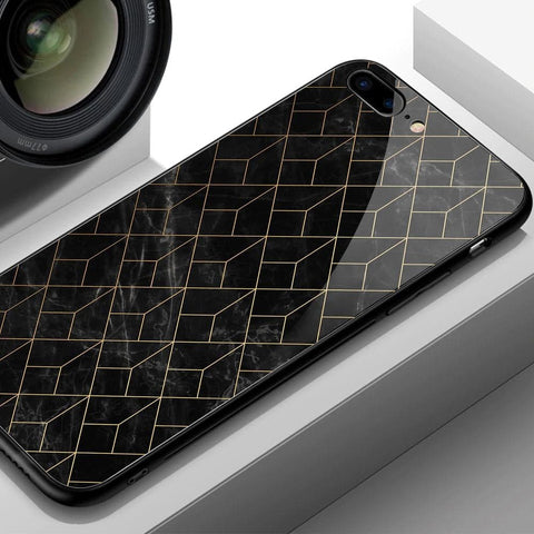 iPhone 8 Cover - Black Marble Series - HQ Ultra Shine Premium Infinity Glass Soft Silicon Borders Case