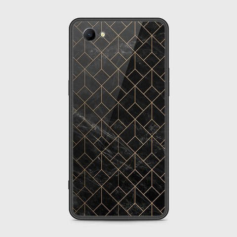 Oppo A3 Cover - Black Marble Series - HQ Ultra Shine Premium Infinity Glass Soft Silicon Borders Case