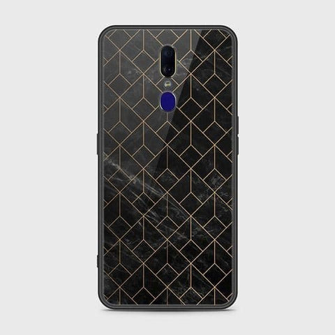 Oppo A9x Cover - Black Marble Series - HQ Ultra Shine Premium Infinity Glass Soft Silicon Borders Case