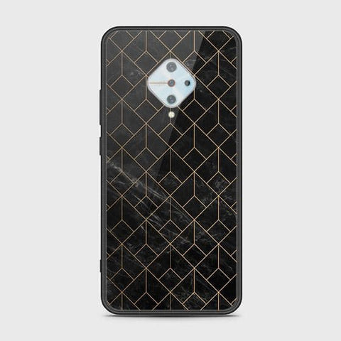 Vivo S1 Pro Cover - Black Marble Series - HQ Ultra Shine Premium Infinity Glass Soft Silicon Borders Case