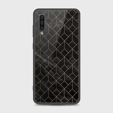 Samsung Galaxy A50s Cover - Black Marble Series - HQ Ultra Shine Premium Infinity Glass Soft Silicon Borders Case
