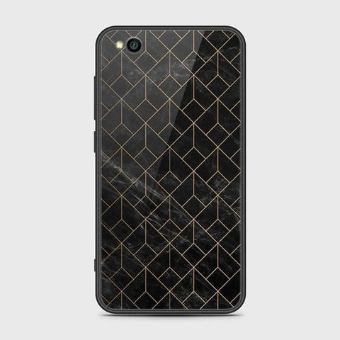 Xiaomi Redmi Go Cover - Black Marble Series - HQ Ultra Shine Premium Infinity Glass Soft Silicon Borders Case