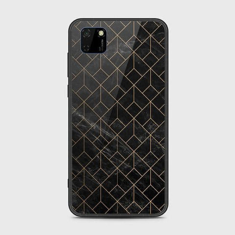 Honor 9S Cover - Black Marble Series - HQ Ultra Shine Premium Infinity Glass Soft Silicon Borders Case