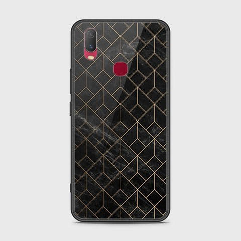 Vivo Y11 2019 Cover - Black Marble Series - HQ Ultra Shine Premium Infinity Glass Soft Silicon Borders Case