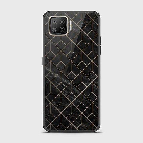 Oppo A93 Cover - Black Marble Series - HQ Ultra Shine Premium Infinity Glass Soft Silicon Borders Case