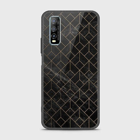 Vivo Y70s Cover - Black Marble Series - HQ Ultra Shine Premium Infinity Glass Soft Silicon Borders Case SuccessActive