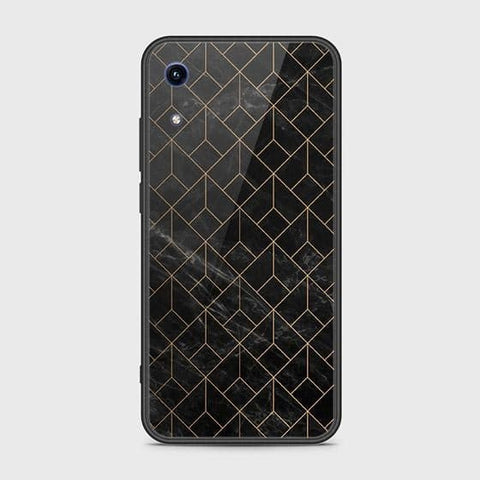 Huawei Honor 8A Cover - Black Marble Series - HQ Ultra Shine Premium Infinity Glass Soft Silicon Borders Case