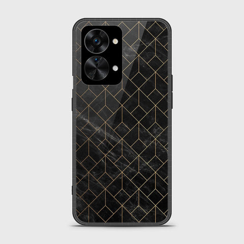 OnePlus Nord 2T Cover - Black Marble Series - HQ Ultra Shine Premium Infinity Glass Soft Silicon Borders Case