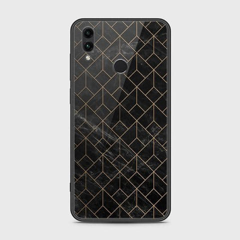 Huawei Honor 10 Lite Cover - Black Marble Series - HQ Ultra Shine Premium Infinity Glass Soft Silicon Borders Case