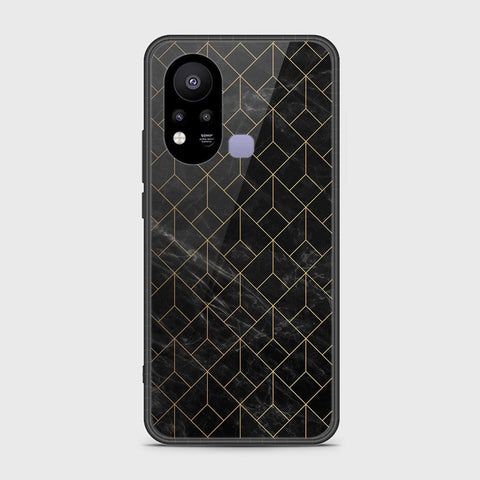 Infinix Hot 11s Cover- Black Marble Series - HQ Ultra Shine Premium Infinity Glass Soft Silicon Borders Case